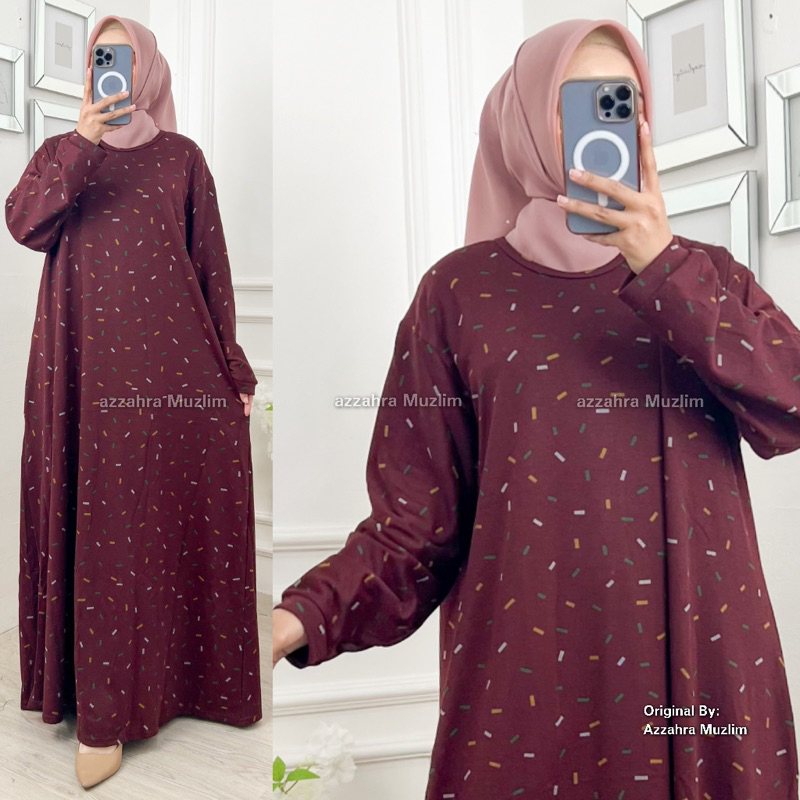Siena Maxy - LD120-130 Gamis Denim Diana Jumbo Bigsize Bumil / R.22 -  025-5944