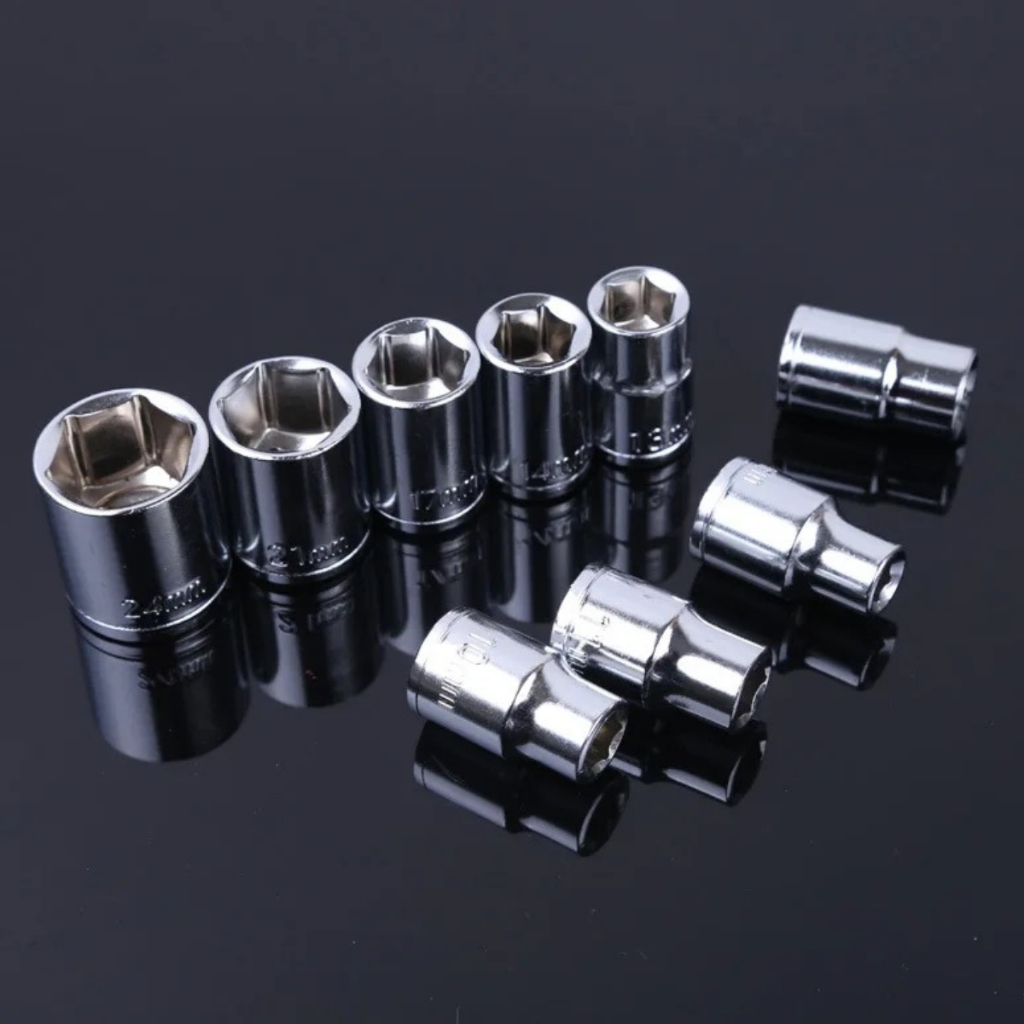 New Deland Kunci Shock Sock hand Socket Sok Set 10 Pcs 8-24 mm