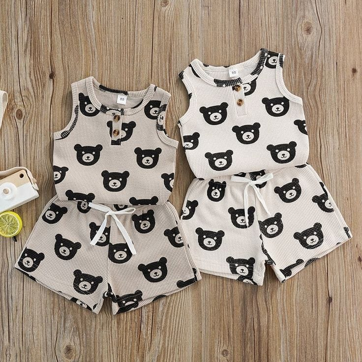 SETELAN ANAK BEAR UNISEX / SINGLET ANAK BEAR LOEWE