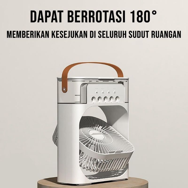 Kipas Pendingin AC Mini Portable Air Cooler Ruangan Dan Mobil Fan Kipas Mini V3 600ML