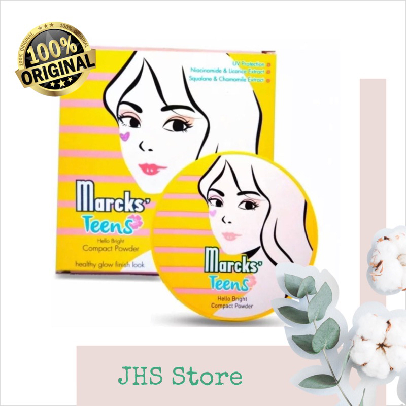 Marcks Teens Compact Powder 12 Gr - Bedak Padat Marcks Kimia Farma (Refill)