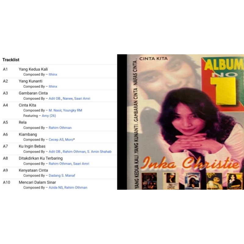 inka christie album no 1 a-side cd album 1997