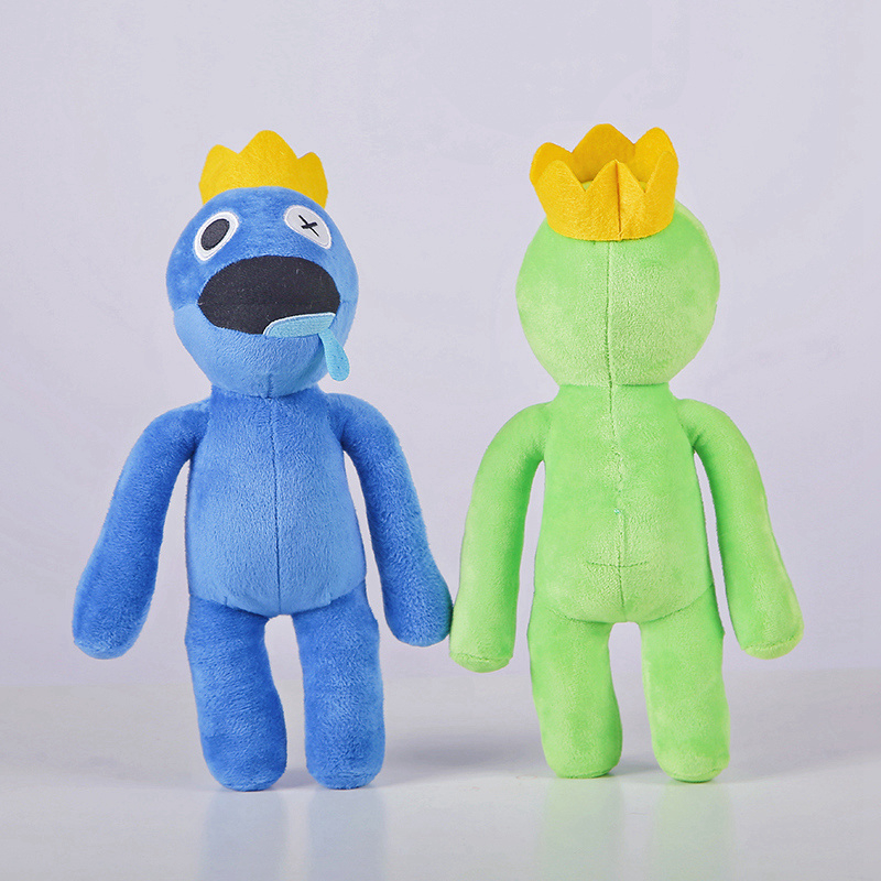 Boneka Rainbow Friends Stuffed Plush Karakter Game Blue Monster Bisa Nyala Ada Lampu Led nya Mainan Mewah Kado Ulang Tahun Anak