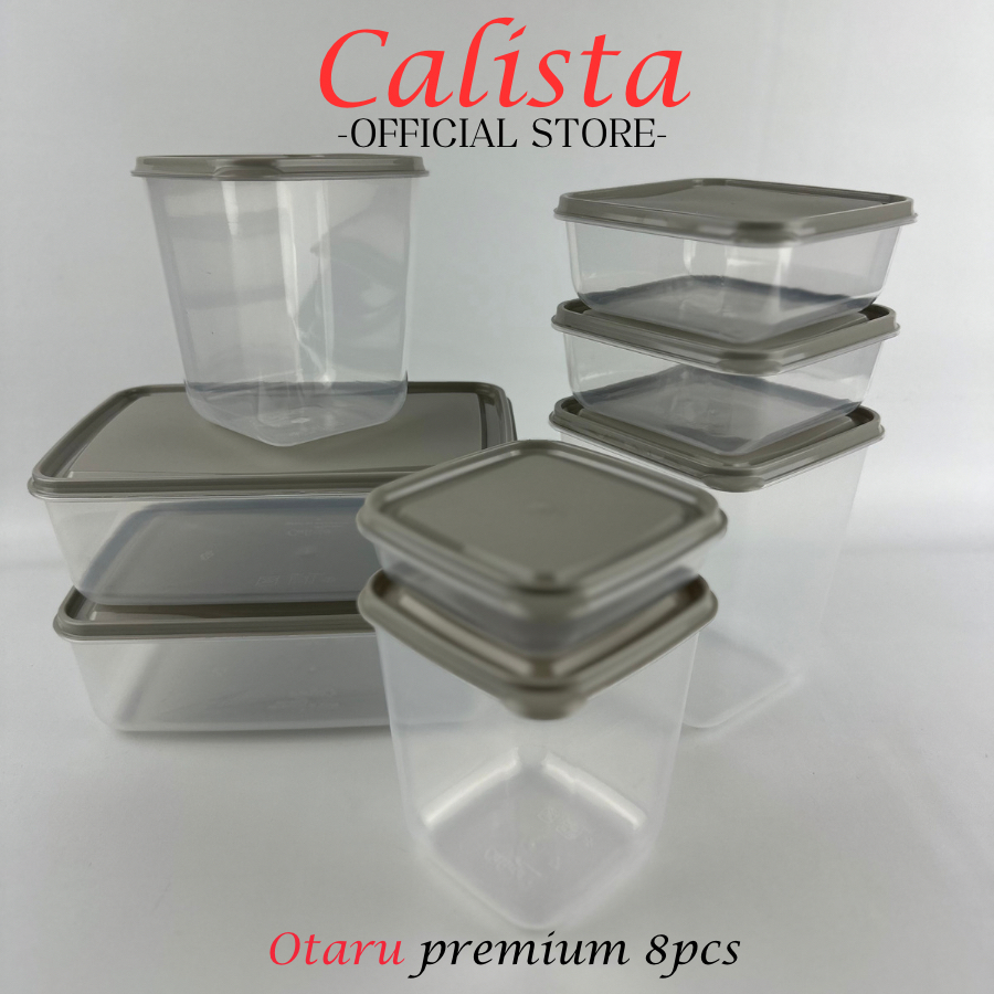 TOPLES PLASTIK SET TEMPAT KOTAK PENYIMPAN MAKANAN BUMBU DAPUR FOOD CONTAINER CALISTA OTARU SOFT 14 PCS KOTAK MAKANAN TEMPAT WADAH SAYUR FOOD PREPARATION SET FOOD STORAGE SET FOOD BOX CONTAINER KULKAS SET