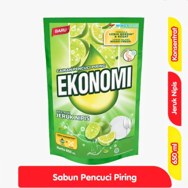 PROMOO EKONOMI SABUN CUCI PIRING JERUK NIPIS 650ML 1 DUS