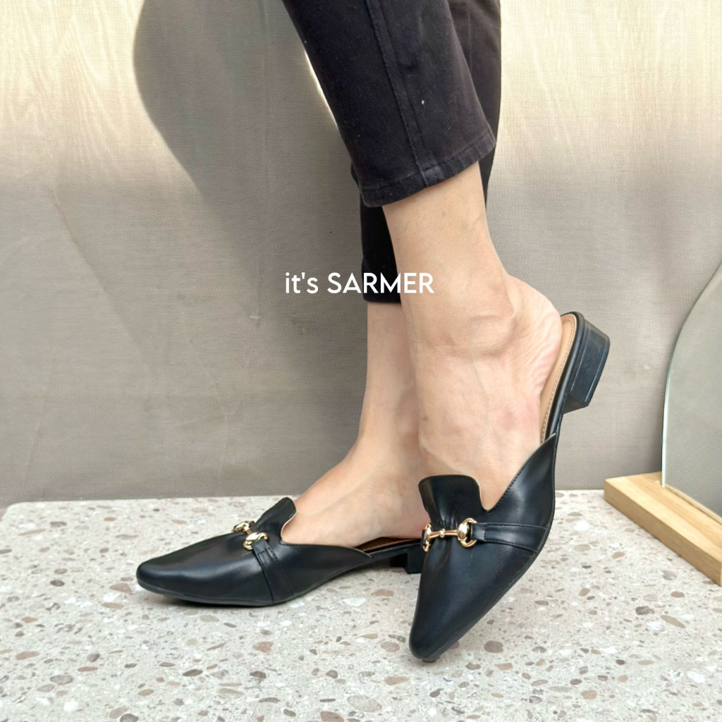 SARMER - VALERIE HEELS 3CM BLACK