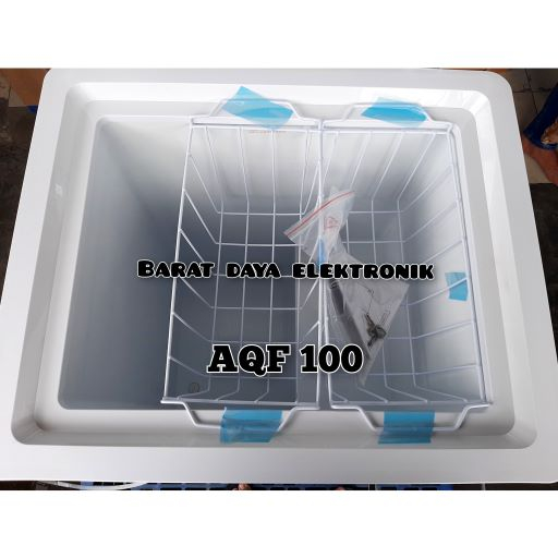 Aqua Chest Freezer AQF100FR  Freezer Box– Putih Tahan 48 Jam