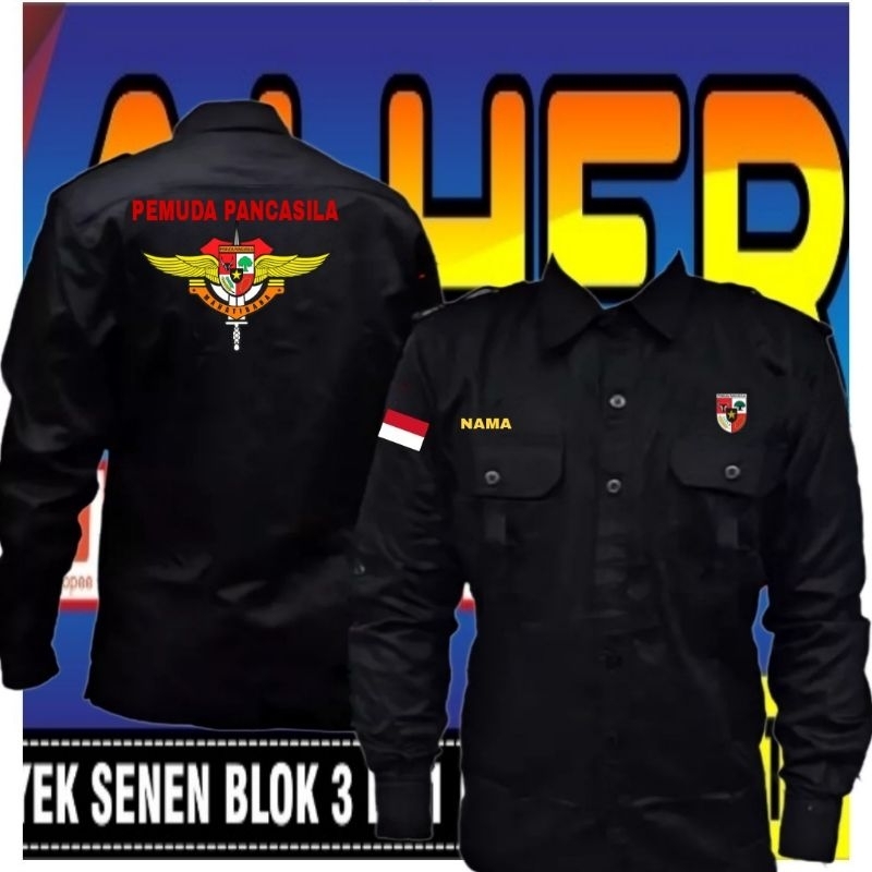 big size Kemeja pemuda pancasila baju pemuda Pancasila seragam pemuda pancasila Pdh pemuda pancasila