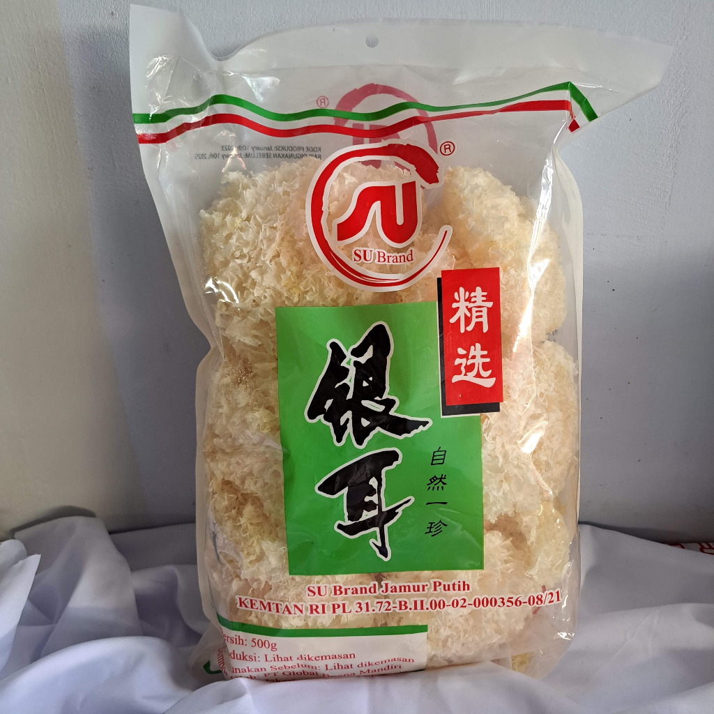 

Jamur Salju Putih Jamur Salju Snow White Fungus Bai Mu Er SU Brand 500gr