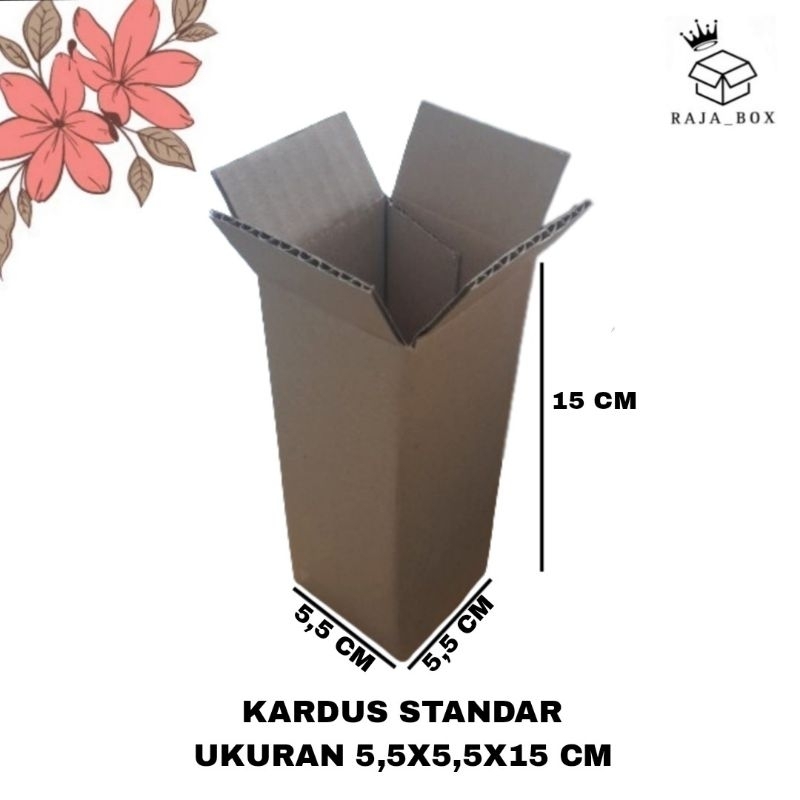 

Kardus Kemasan Box Standar 5,5x5,5x15 Kemasan Parfum