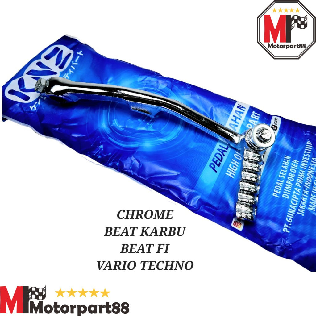 PEDAL KICK STARTER SELAHAN ENGKOL CHROME BEAT SCOOPY VARIO SPACY KNZ