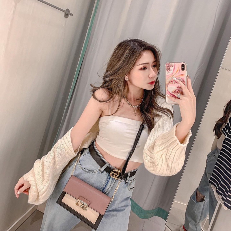 JOLLIE CROP TOP SWEATER CARDIGAN OVERSIZE LONGSLEEVE BALONI PREMIUM - SWEATER SOFT KNIT BASIC KOREA - ATASAN TANGAN PANJANG - HIJAB FRIENDLY - TOP RAJUT ATASAN WANITA - HADIAH / KADO ULTAH CEWEK