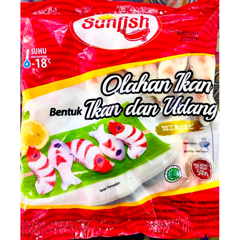 

Sunfish Olahan Ikan Bentuk Ikan dan Udang 500gr