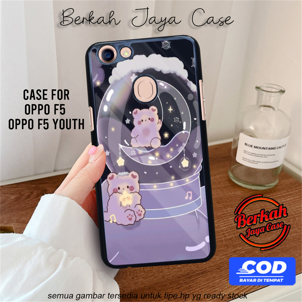 Berkah Case Oppo F5 Oppo F5 Youth Pelindung Hp Motif CUTE07 Case Lucu Casing Hp Keren Case Hardcase 