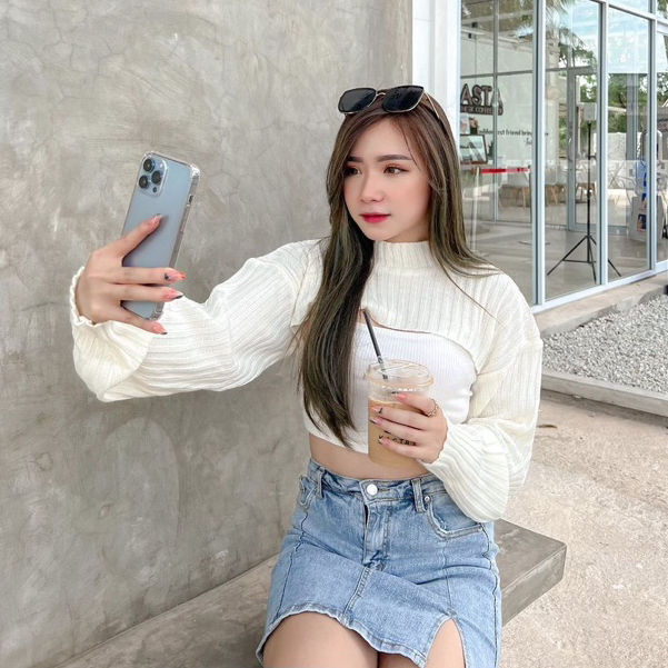 VEENA CROP TOP SWEATER CARDIGAN OVERSIZE LONGSLEEVE BALONI PREMIUM FIT TO XXL - SWEATER SOFT KNIT BASIC KOREA - ATASAN TANGAN PANJANG - HIJAB FRIENDLY - TOP RAJUT ATASAN WANITA - HADIAH / KADO ULTAH CEWEK