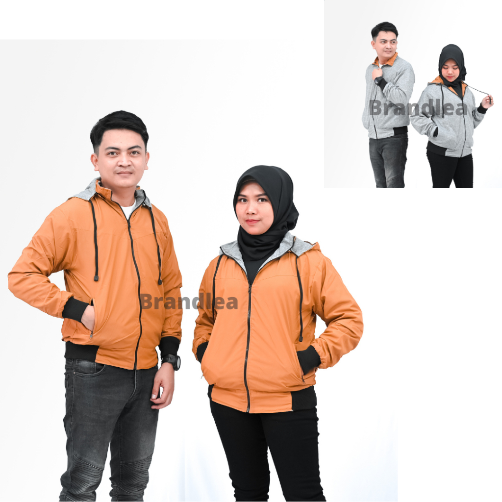 Jaket bolak balik pria dan wanita (couple)