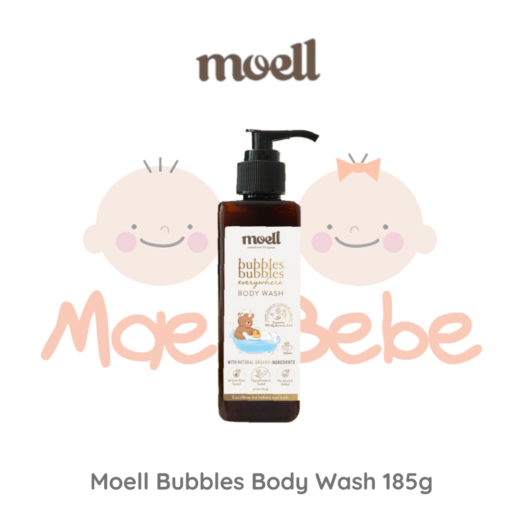 Moell Bubbles Bubbles Everywhere Body Wash Sabun Mandi Bayi 185g