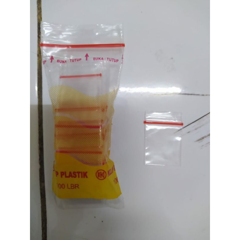 Plastik Klip Kecil TEBAL 2x3.5cm/ Klip Kecil