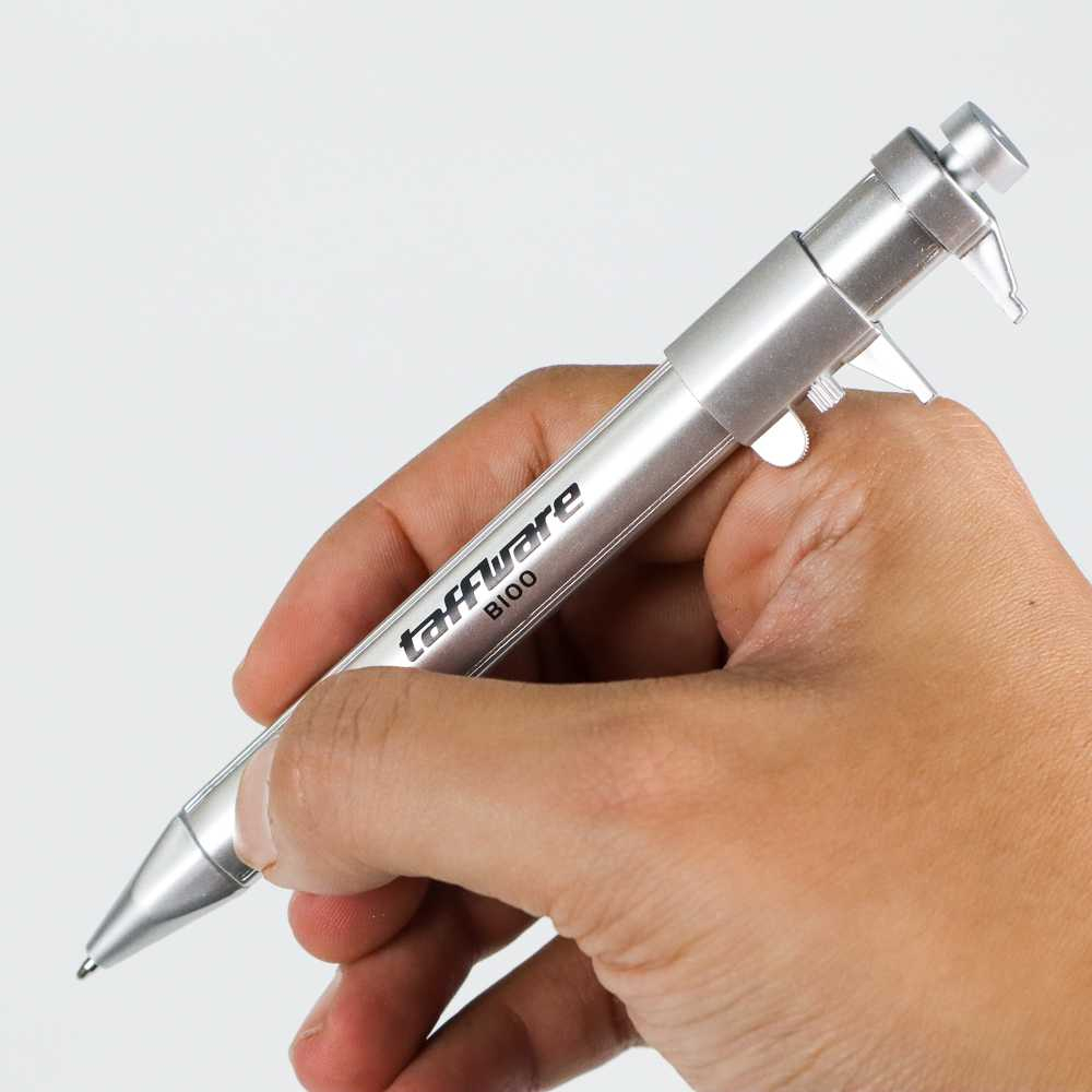 Taffware Pena Pulpen Ballpoint Bolpoin Penggaris Pen Caliber Measuring Tool Scale Ruler