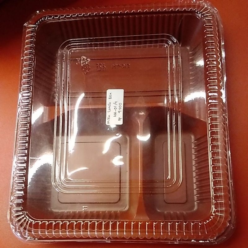 Mika Box Nasi / Lunch Box Tray HA-01/4 Tutup Plastik (5 pcs)