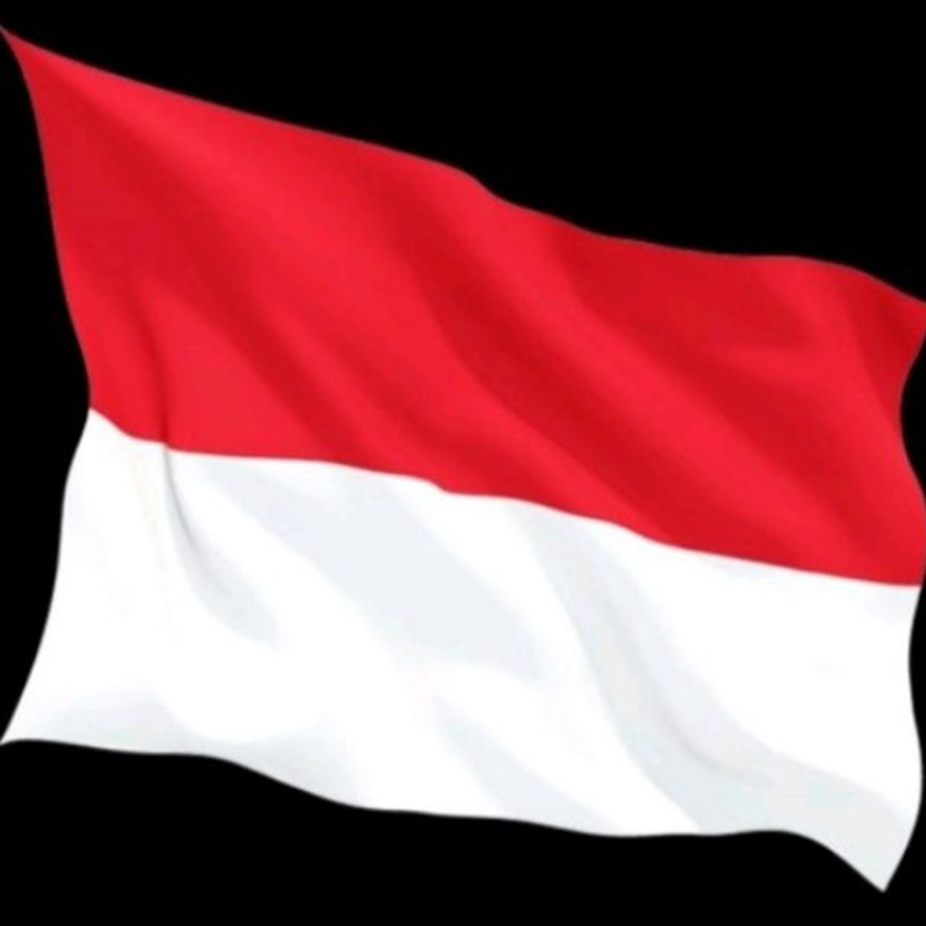 Bendera Merah Putih  Indonesia Kain Satin Peles Murah 40x60cm