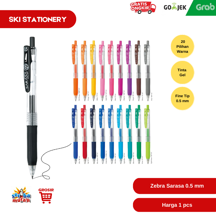 

Bolpoin / Pulpen / Bolpen Sarasa 0.5mm ECER 1 PCS