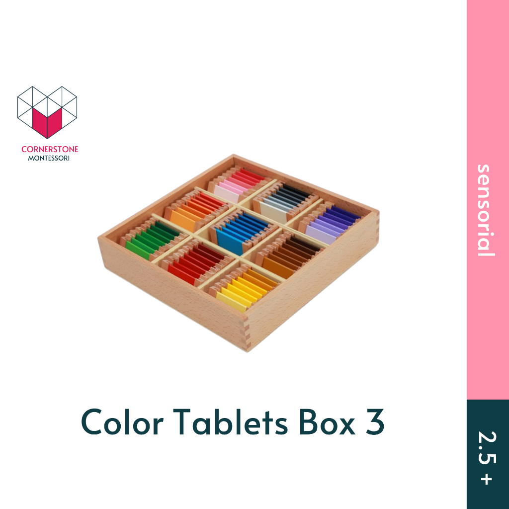 Cornerstone Montessori Color Tablets Box 3 - Mentossori Sensorial