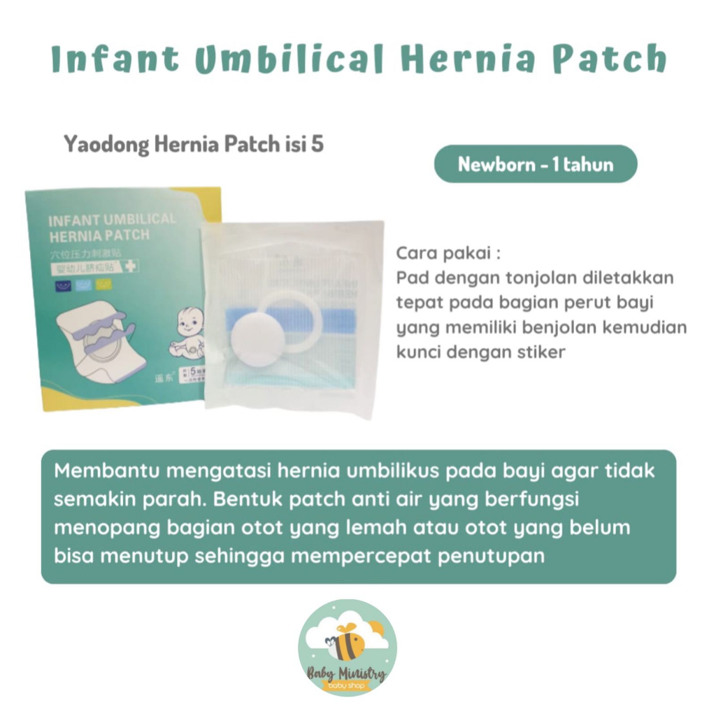 KOYO HERBAL HERNIA ANAK PATCH / SABUK HERNIA/ PUSAR BODONG / HERNIA / MANJUR / BEST SELLER