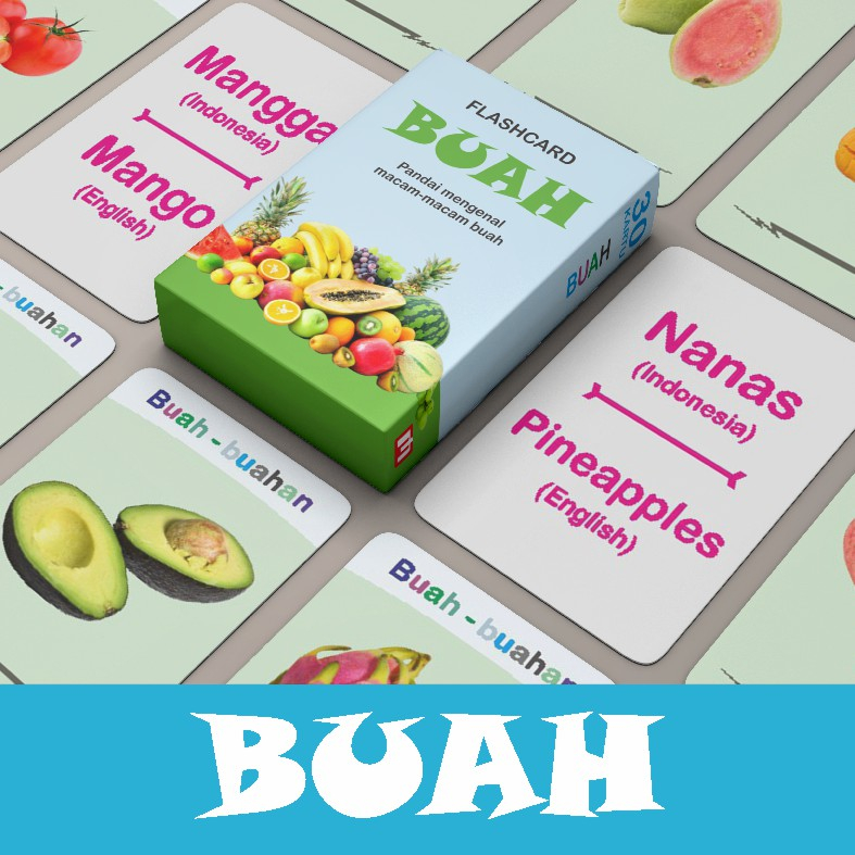 Flash card Mainan Edukasi Kartu Belajar Anak Pintar Isi 30Kartu Paket 4pcs Lebih Murah