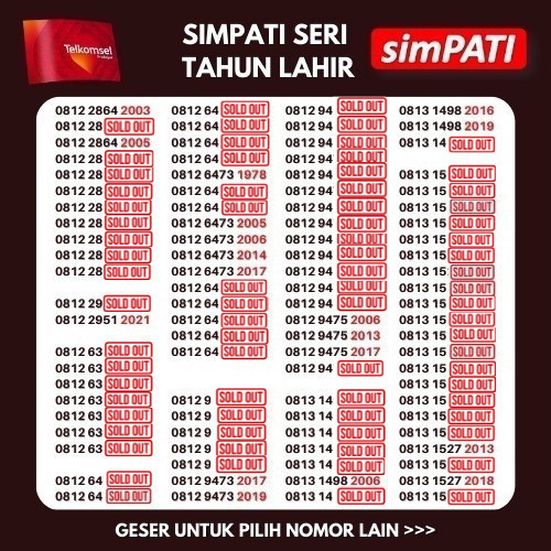 Nomor Cantik Telkomsel - Nomor Cantik Simpati - Nomer Cantik Telkomsel - Nomer Cantik Simpati 4G Tahun Lahir 4G LTE Hoki