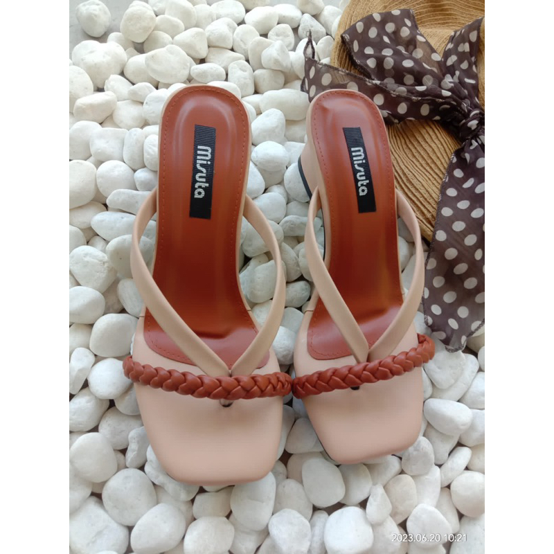 Misuta Sandal heels pesta Kode Githa super premium