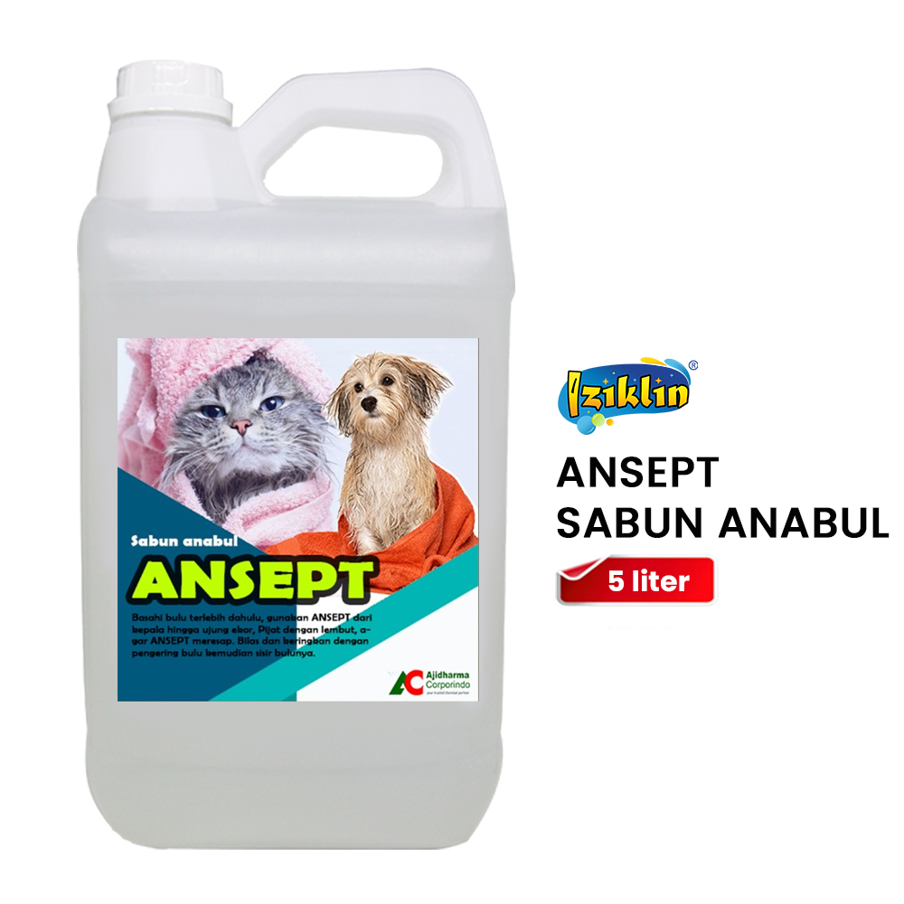 Ansept Sabun Mandi Anabul/ Sabun Mandi Kucing/Sabun Mandi Anjing - 5 Liter