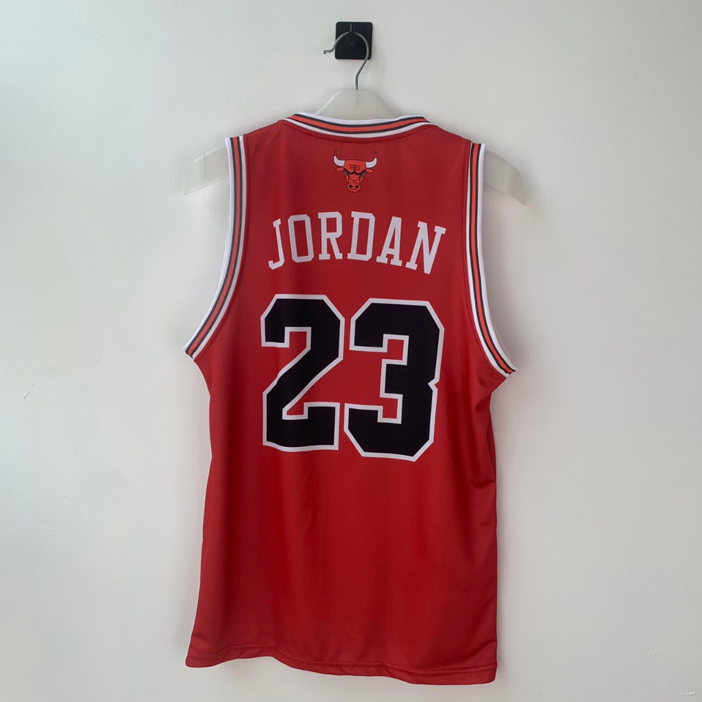 JERSEY BASKET MICHAEL JORDAN #23 CHICAGO BULLS MERAH RED NBA SWINGMAN REVO REVO30 KAOS GAMETIME BAJU ATASAN