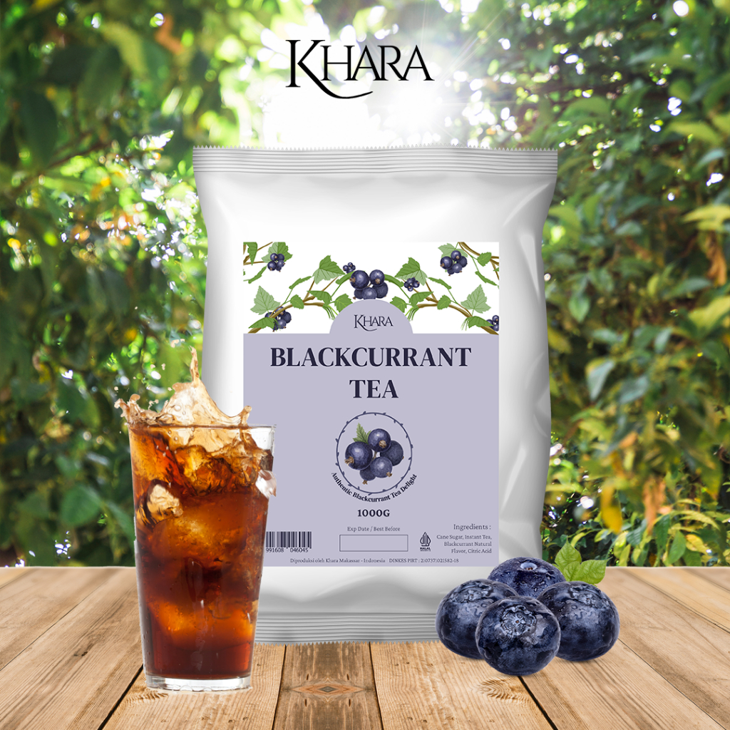 

Bubuk Minuman Rasa Blackcurrant Tea 1kg - Khara Blackcurrant Tea Flavoured Powder 1kg