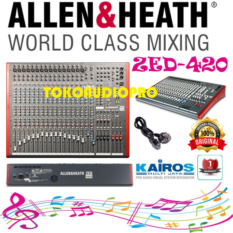 Mixer Allen & Heath ZED420 16 Channel USB Mixer Original Zed-420