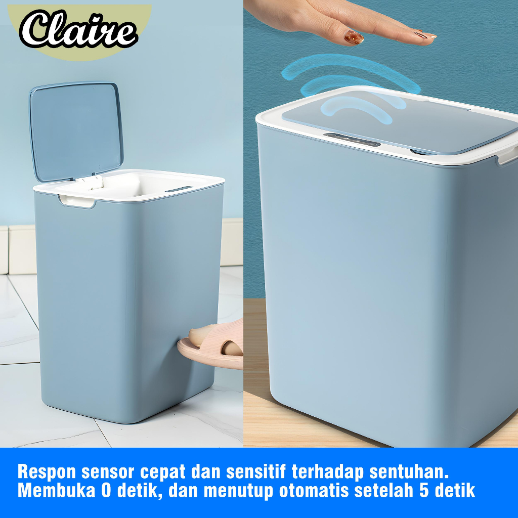 Claire Tempat Sampah Sensor Otomatis 14 L / Tempat Sampah Pintar