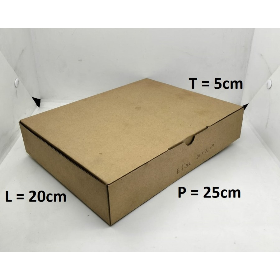 

5 pcs KARDUS DIE CUT COKLAT 25x20x5cm E-FLUTE