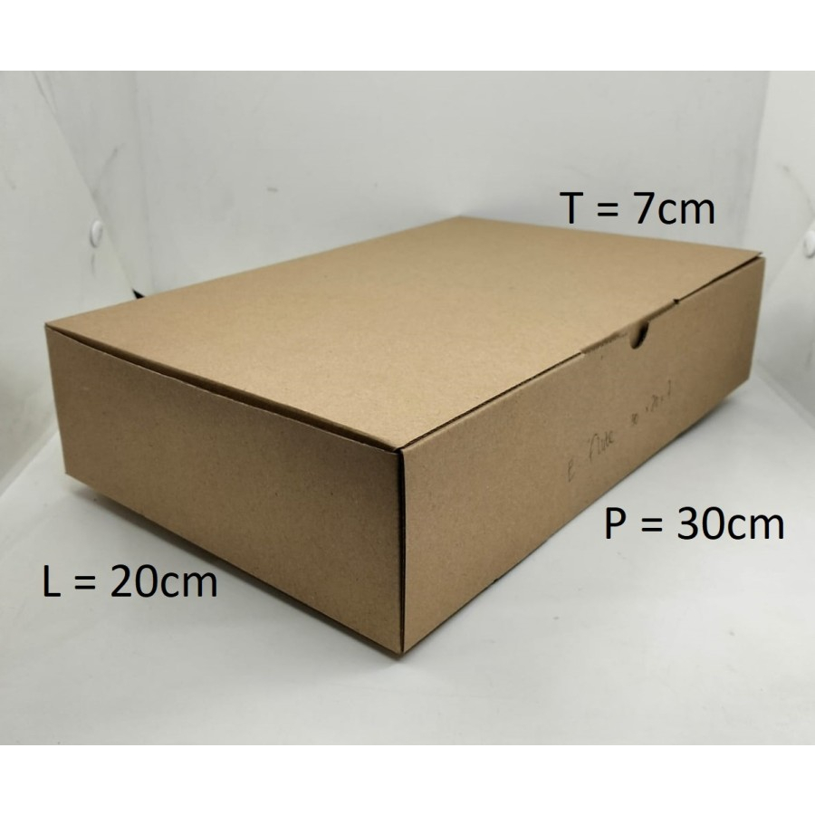 

5 pcs KARDUS DIE CUT COKLAT 30x20x7cm E-FLUTE