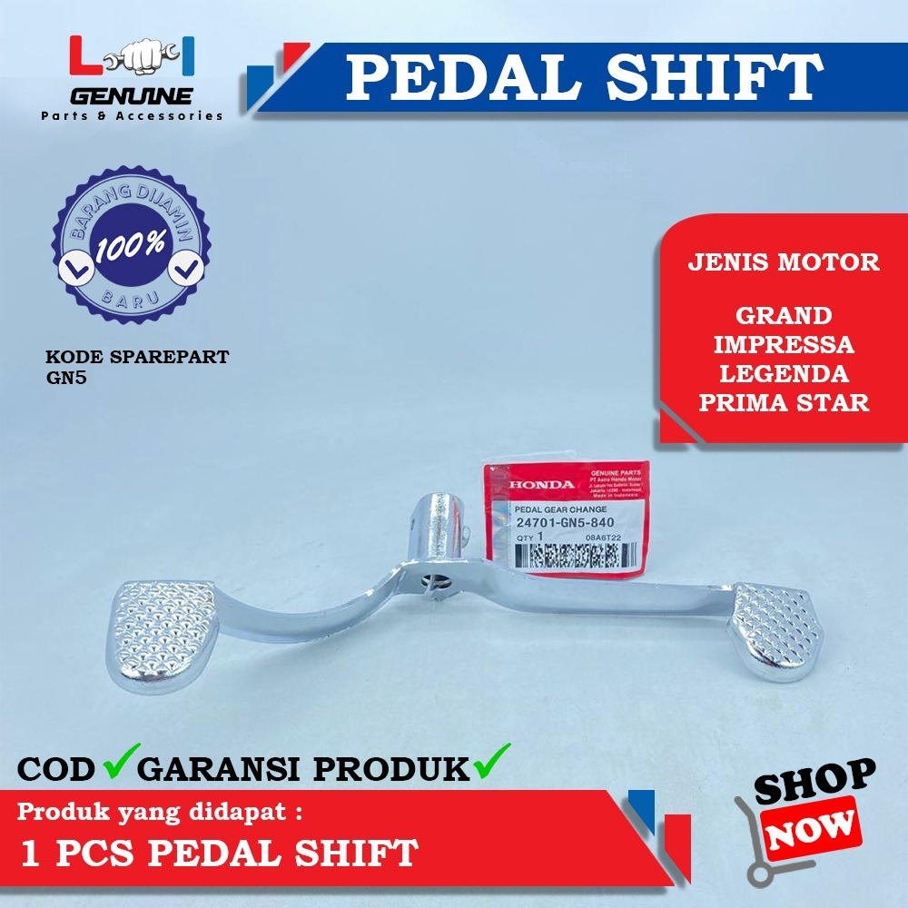 -LOI- PEDAL SELAHAN KICK PEDAL SHIFT GRAND IMPRESSA LEGEND PRIMA STAR GN5