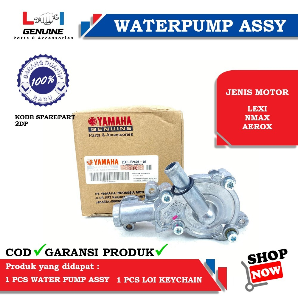 -LOI- WATER PUMP ASSY AIR RADIATOR NMAX AEROX LEXI 2DP