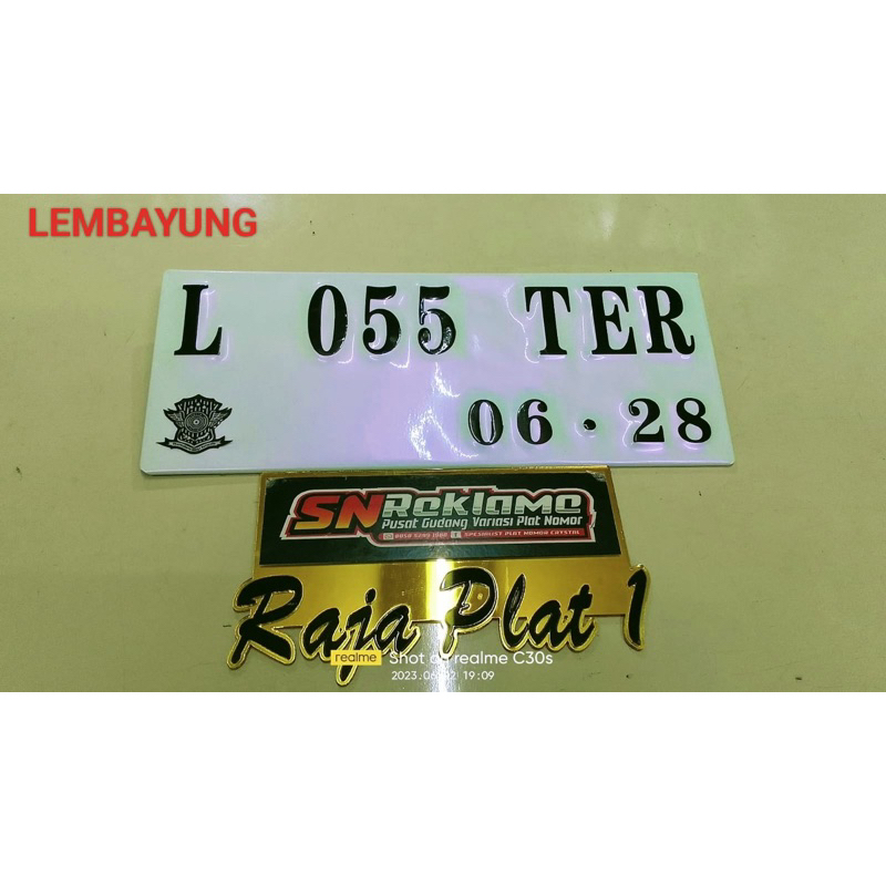 PLAT NOMOR PUTIH PREMIUM BAUT TANAM PLAT ACP anti karat, bukan lapisan plat seng || KEREN || MEWAH || BAGUS || RAPIH