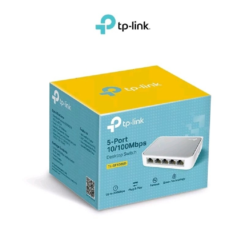 Tp- Link Desktop switch TL-SF1005D 5-PortSwitch hub 10/100Mbps Network Lan Internet