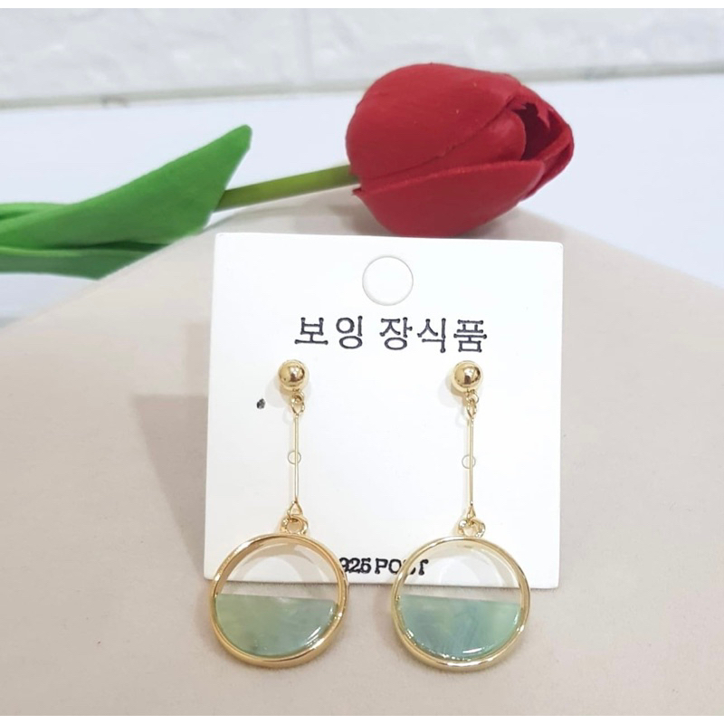 Anting gantung wanita panjang korea premium