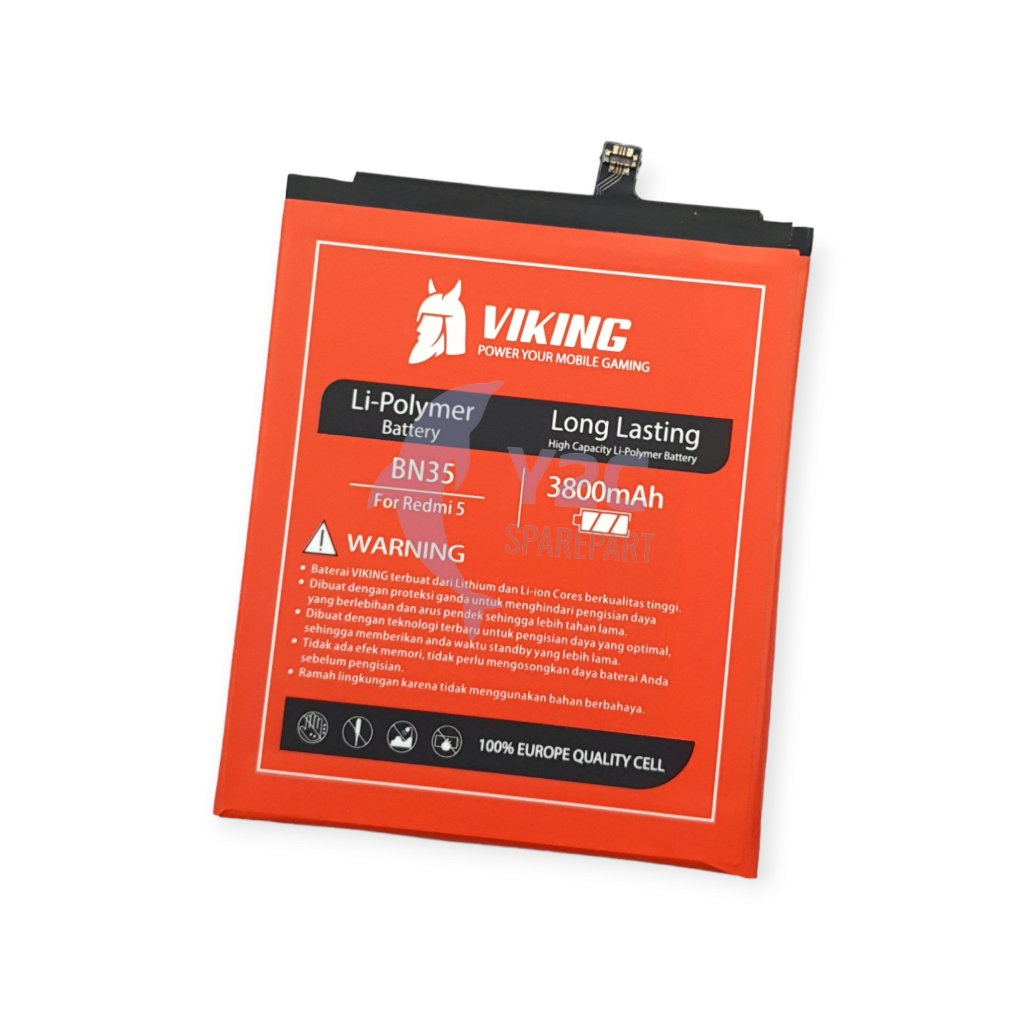 VIKING BN35 XIAOMI REDMI 5 BATERAI DOUBLE POWER BATRE BATERE BATRAI BATREI ORIGINAL