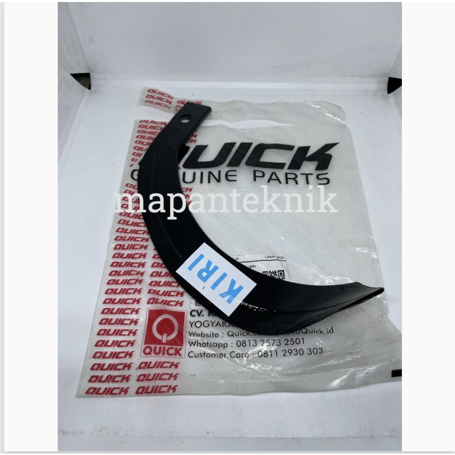 Quick Main Blade B (Left) Rotary Traktor Cakar Baja Pisau Kanan
