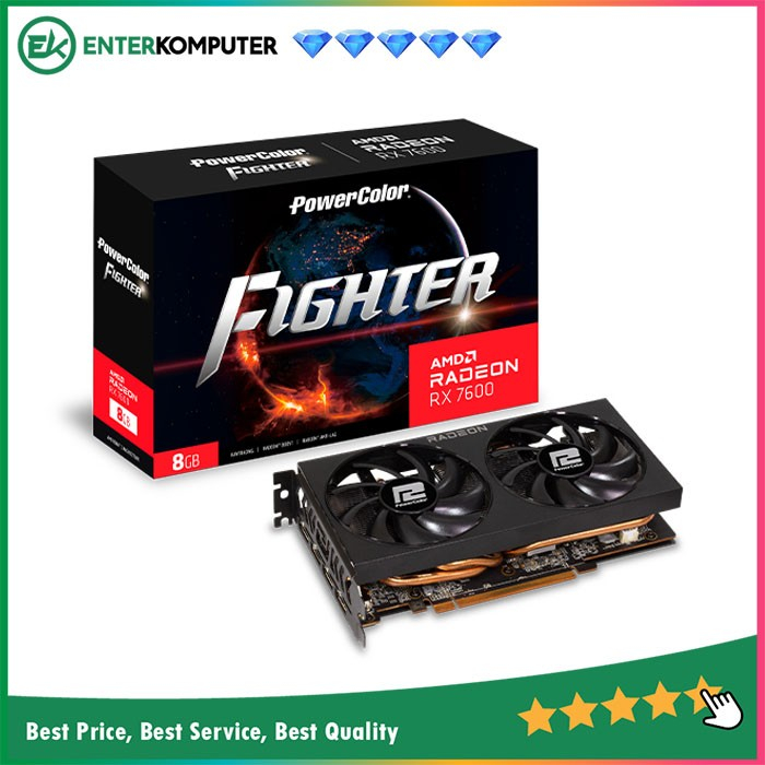 PowerColor Radeon RX 7600 8GB GDDR6 Fighter