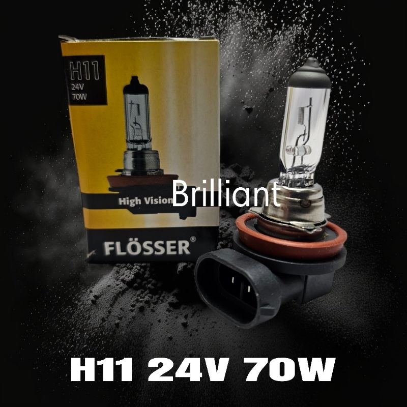 Bohlam Lampu Halogen - H11 - Flosser Original - Standart