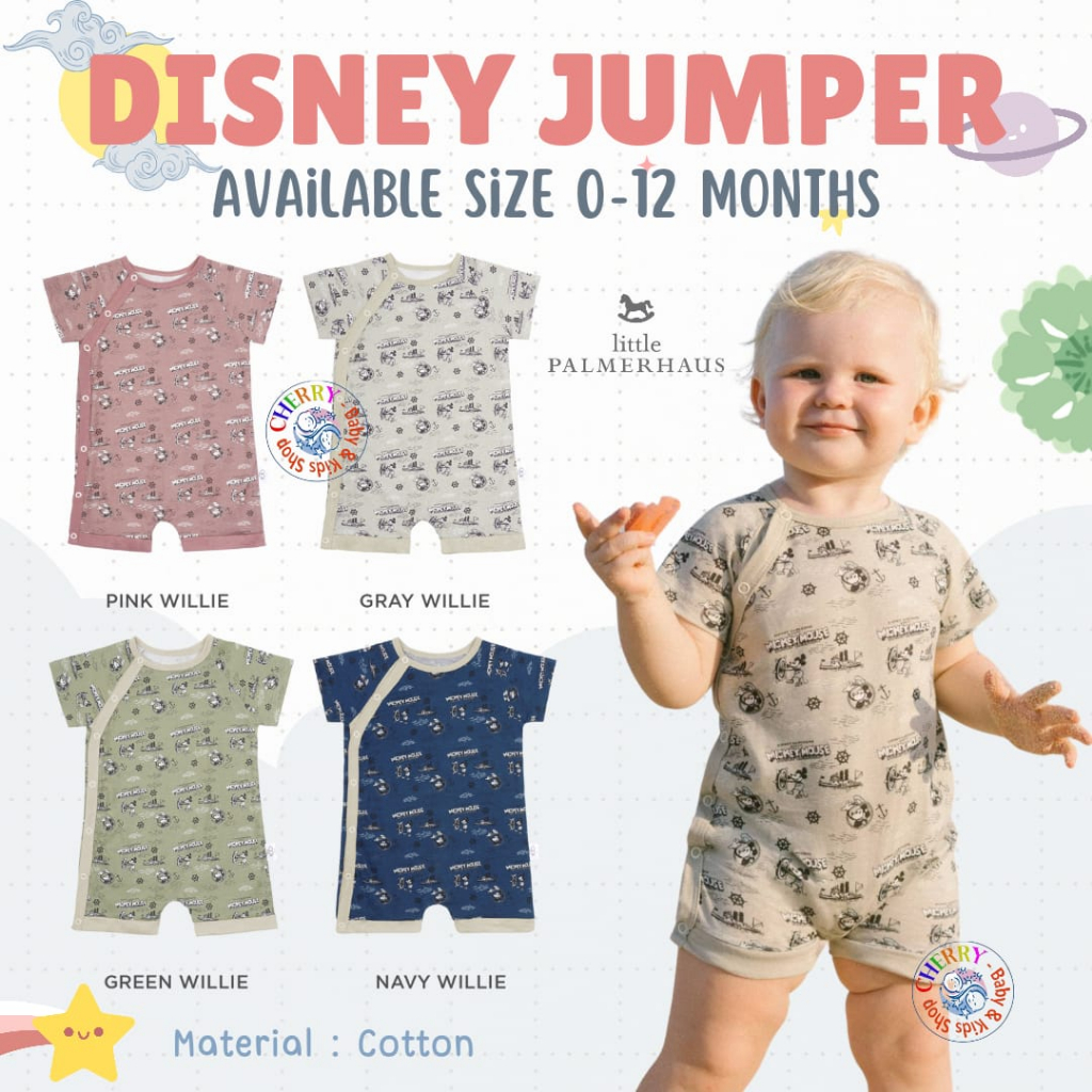 Little Palmerhaus Romper Disney 0-12 Bulan Disney 100 Jumper Mickey and Friends CBKS