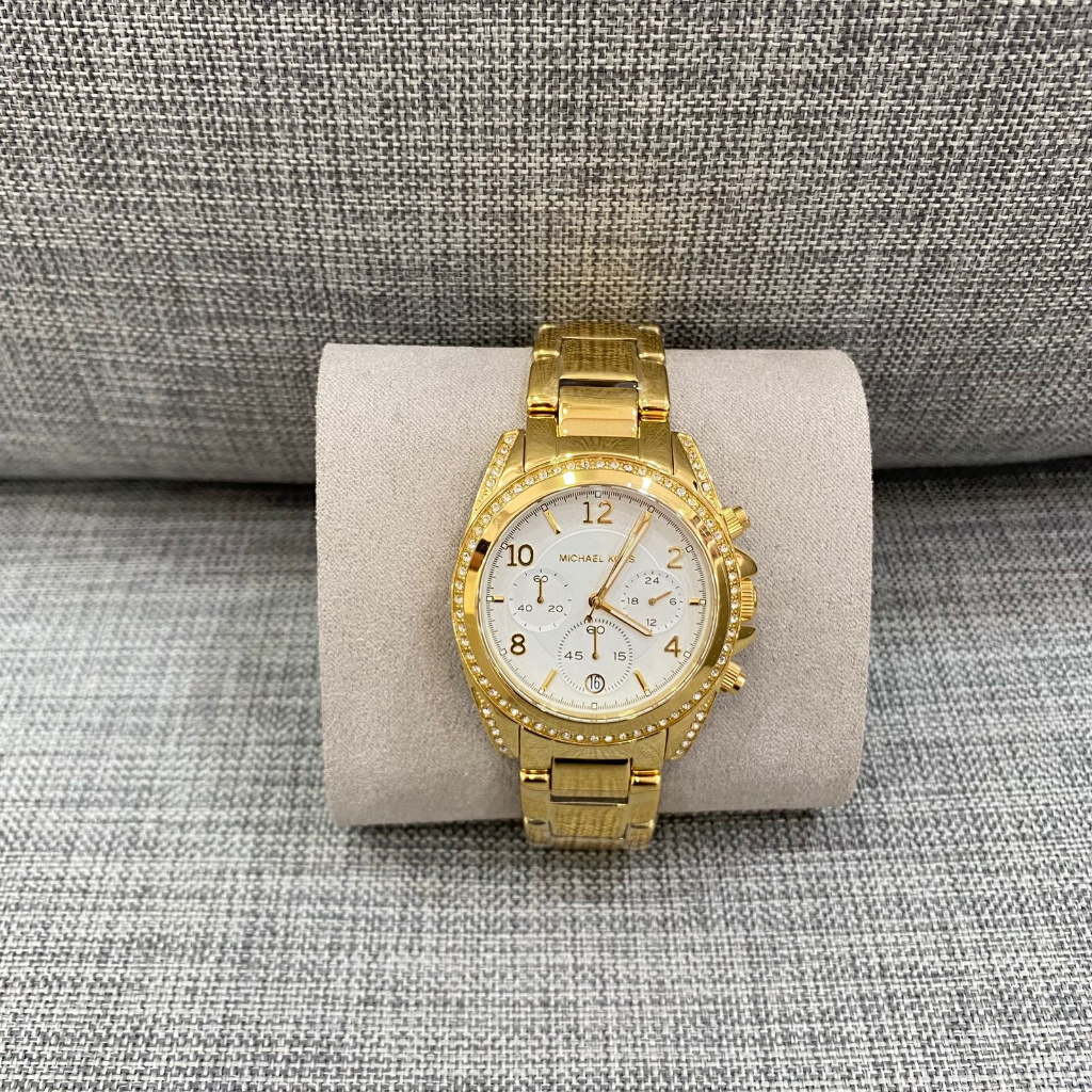 jam tangan BRANDED Blair MK6762 Quartz Diamond Accents Women's Watch