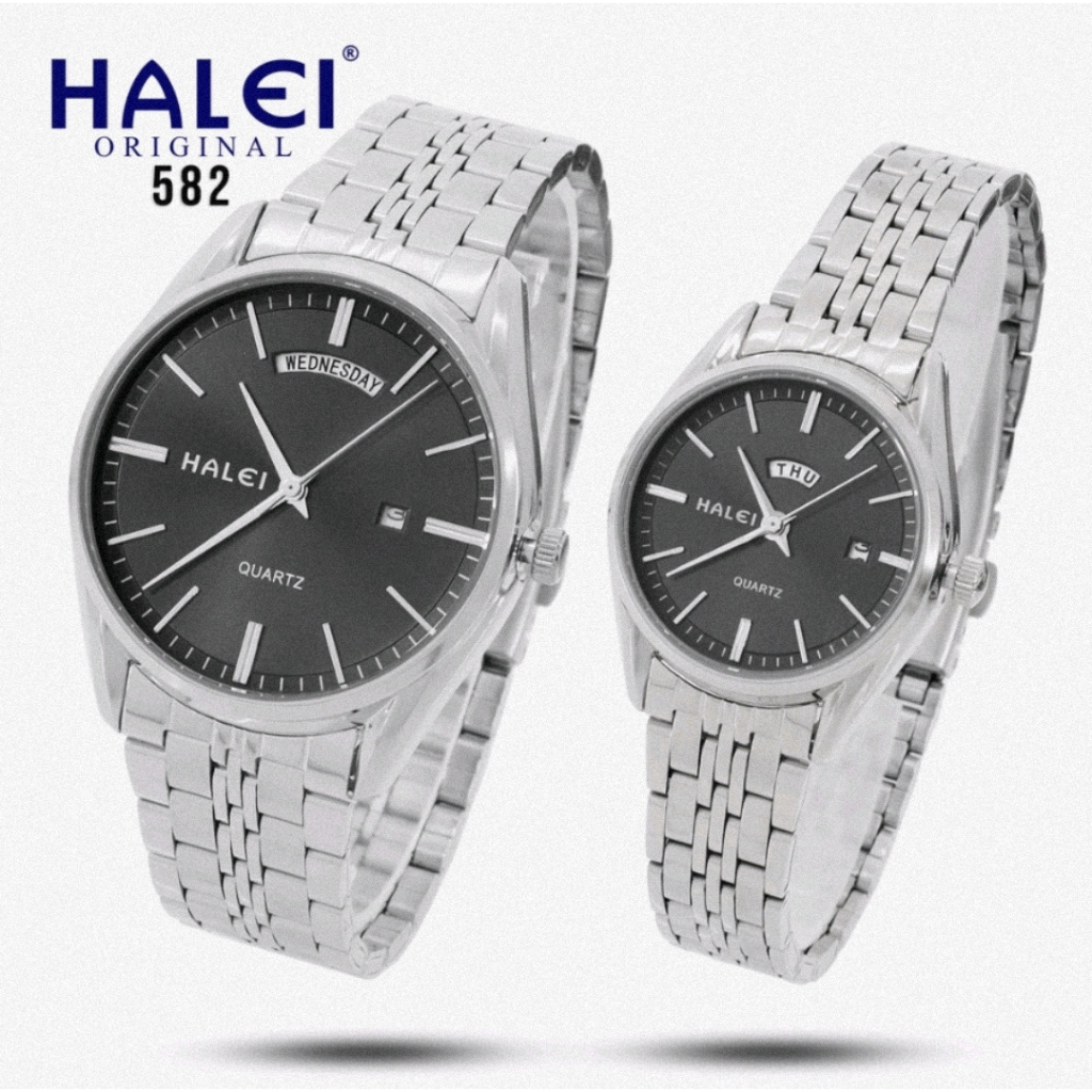 [BATAM] JAM TANGAN HALEI 582 WANITA RANTAI STAINLESS STEEL GARANSI 1 TAHUN TAHAN AIR BISA BUAT BEREN